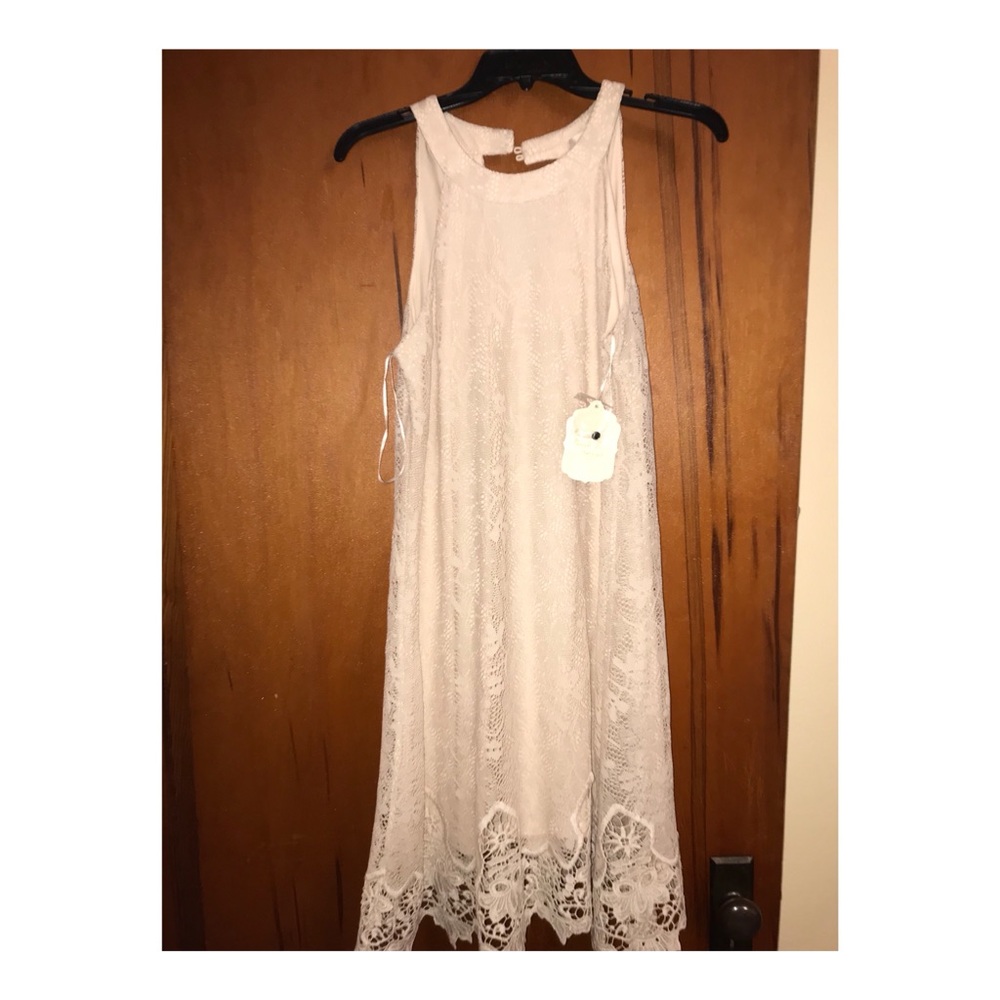 Cream lace dress